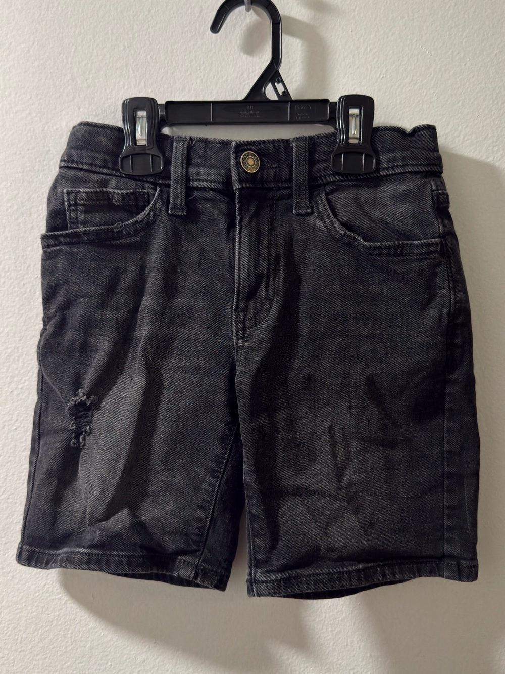 Old Navy Black Washed Denim Kids Shorts
